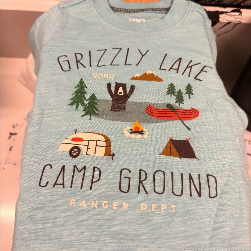 Carter's Aqua Grizzly Lake Camp Tee